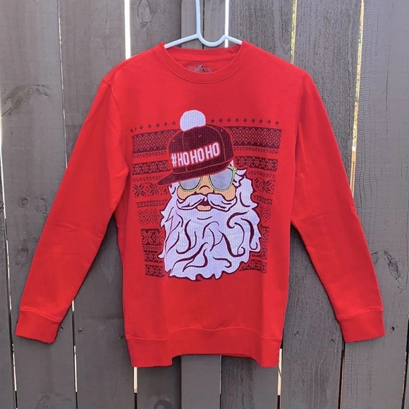 🌸American Rag Santa Sweatshirt Unisex Size Small - Picture 3 of 9